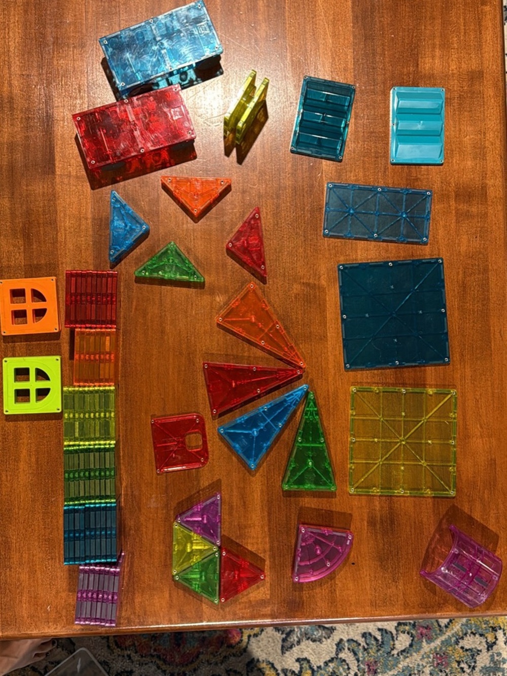 Translucent Magnetic Building Tiles - Multicolor Creative Set for Kids